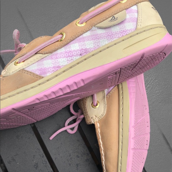 Sperry Top-Siders Pink and Tan like new!! - Picture 2 of 7